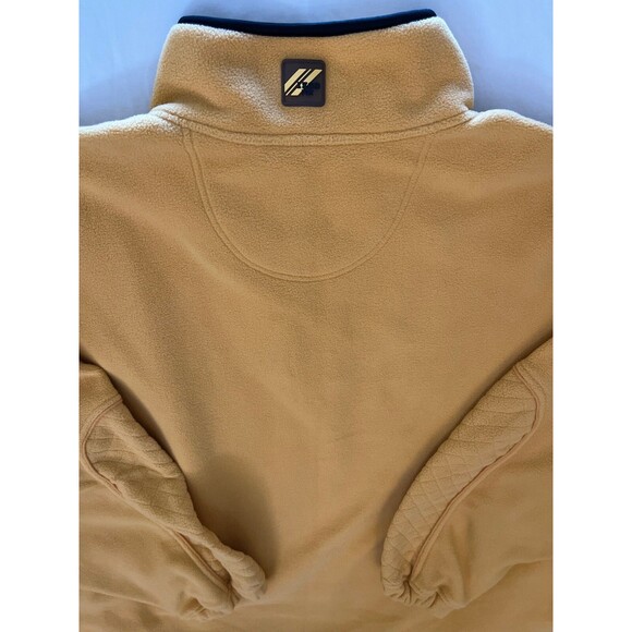 Izod Perform X Women's 1/4 Zip Fleece Pullover Jacket slash pocket sz 1X–Yellow - Picture 7 of 10